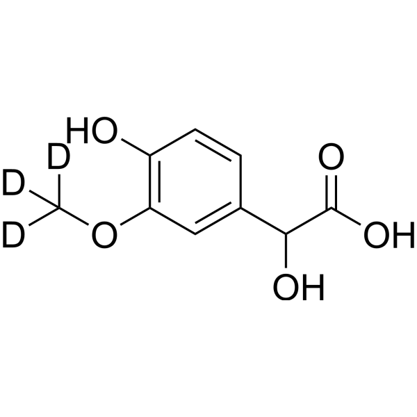 Vanillylmandelic acid-d3 (vanillylmandelic acid d3) 74495-70-8